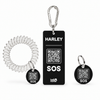 Black Hello Horse tag set