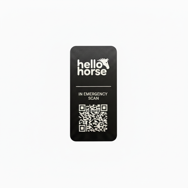 Black QR tag - no border, no website