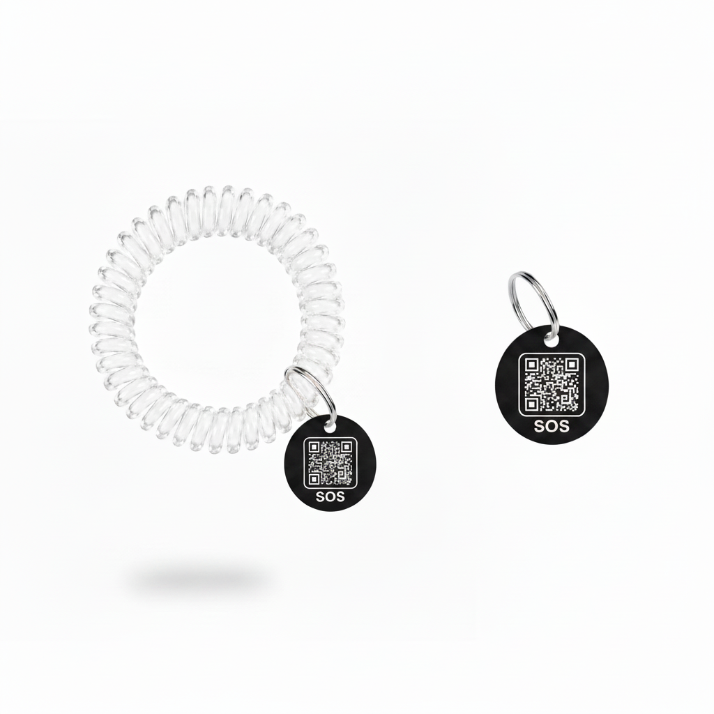 Black SOS Tag + Wristband