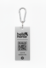Brushed Silver Matte SOS Tag