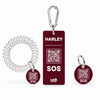 Burgundy Hello Horse tag set