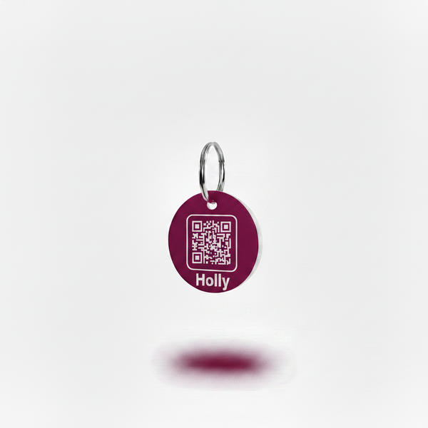 Burgundy Holly tag