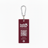 Burgundy SOS Tag — Square