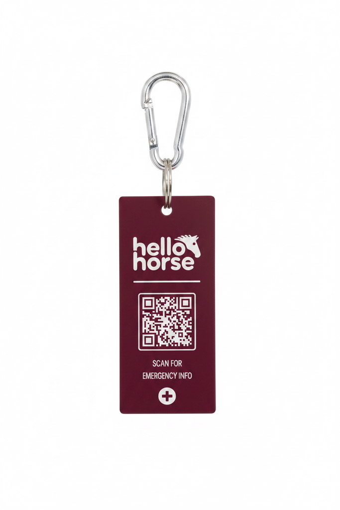 Burgundy Wine SOS Tag