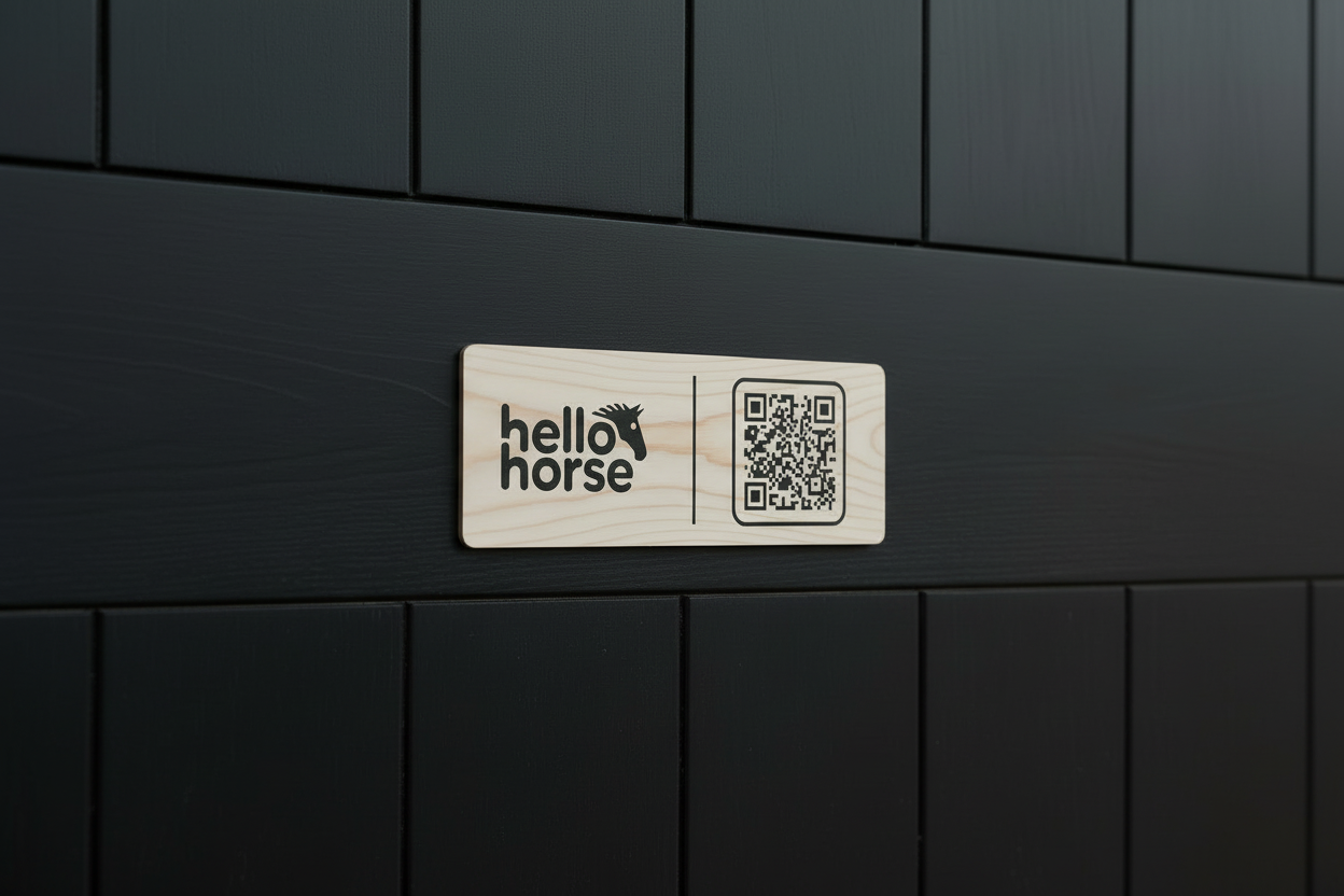 Centered Natural Wood Plate on Black Stable - Hero Optimized