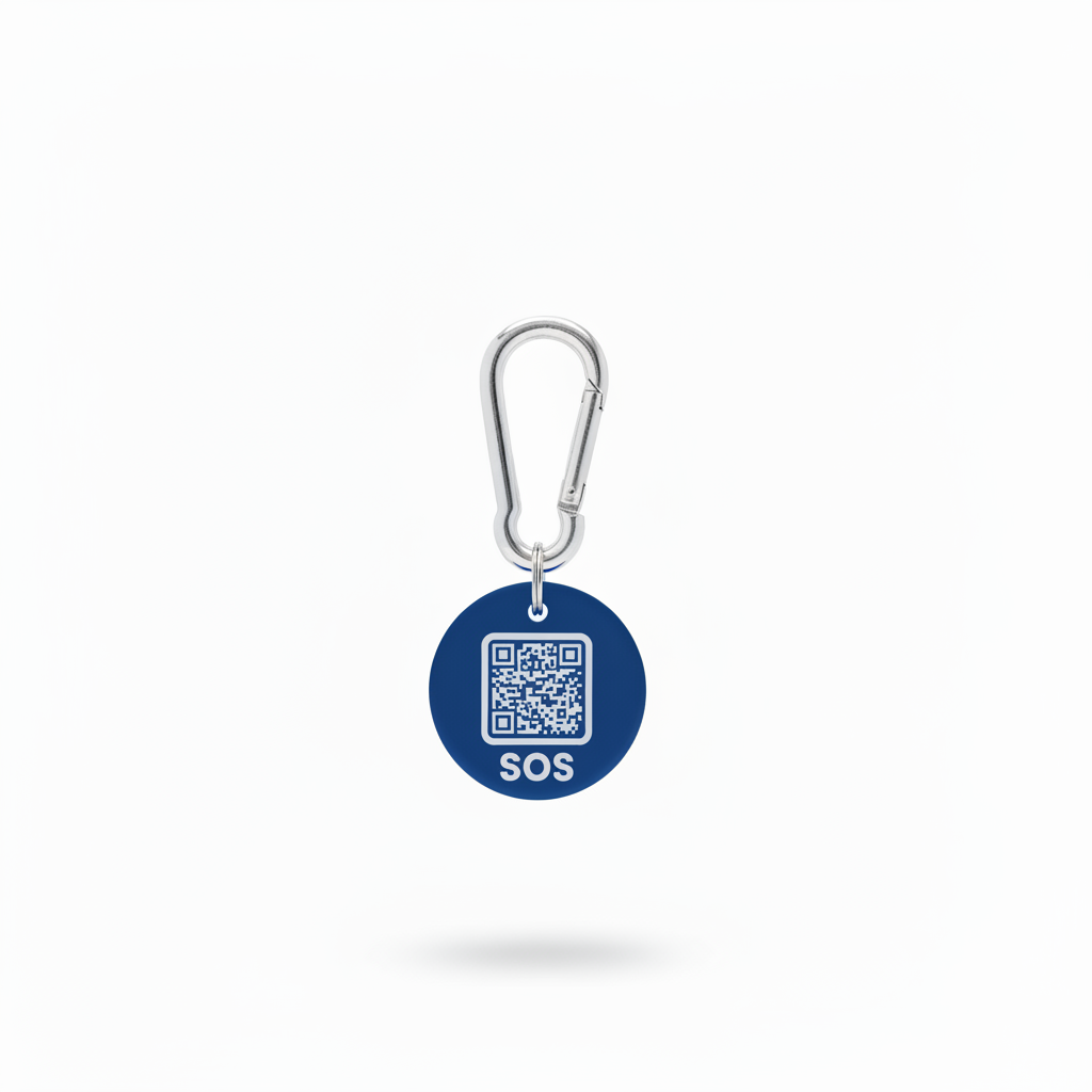 Cobalt Blue SOS Tag