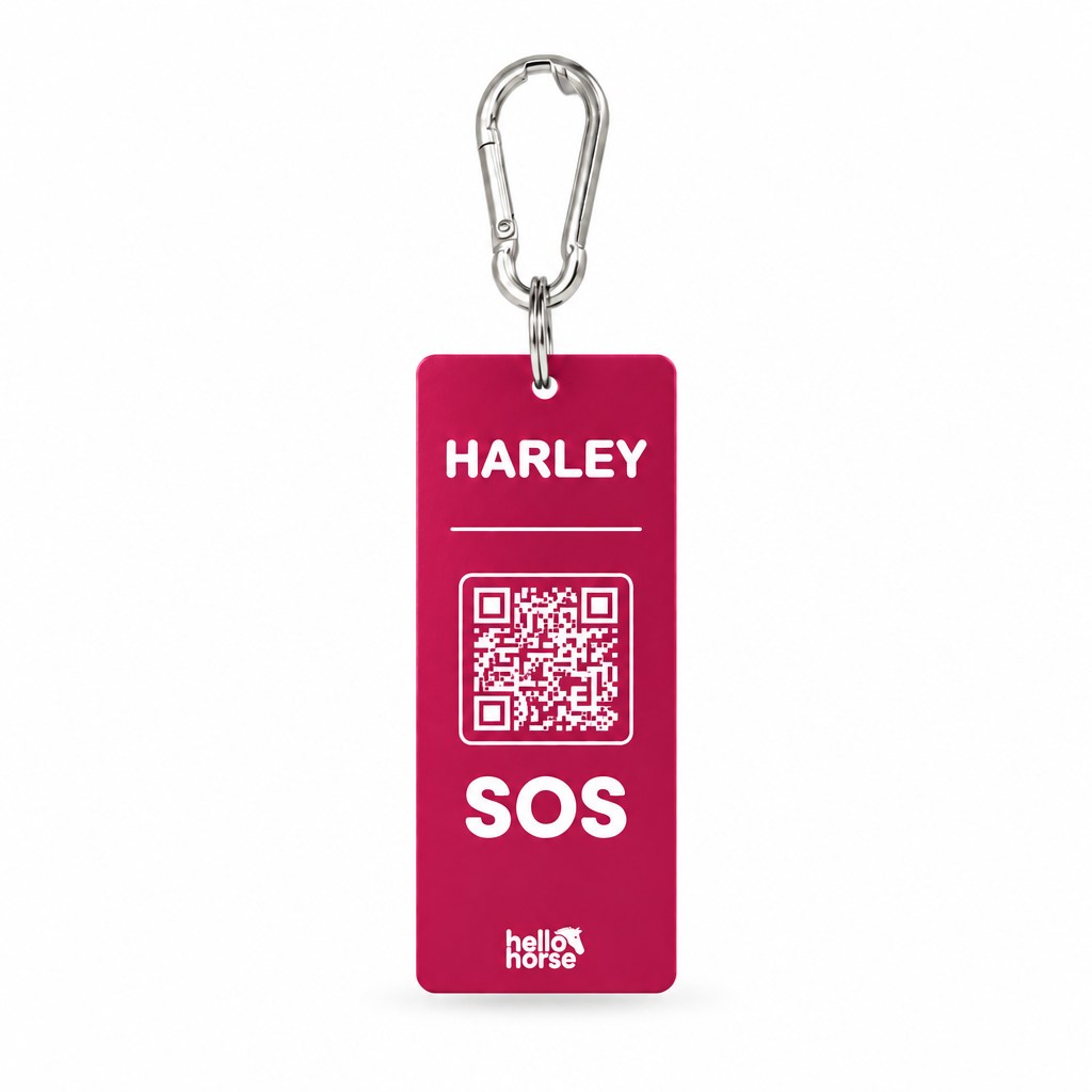 Dark pink stable plate