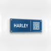 Darker blue Harley stable plate