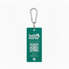 Deep Teal Green SOS Tag — Square