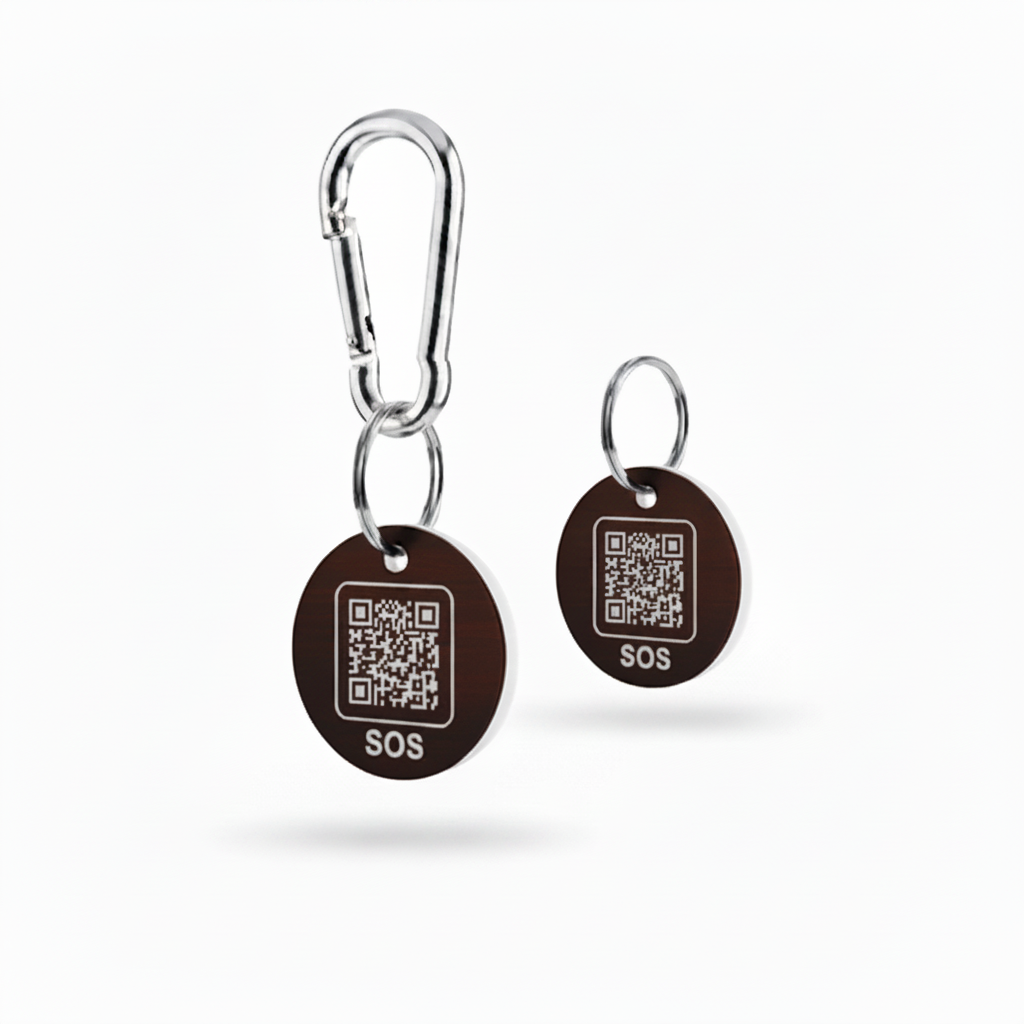 Flat White Background - Brown Tags