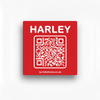 Harley blood red tag