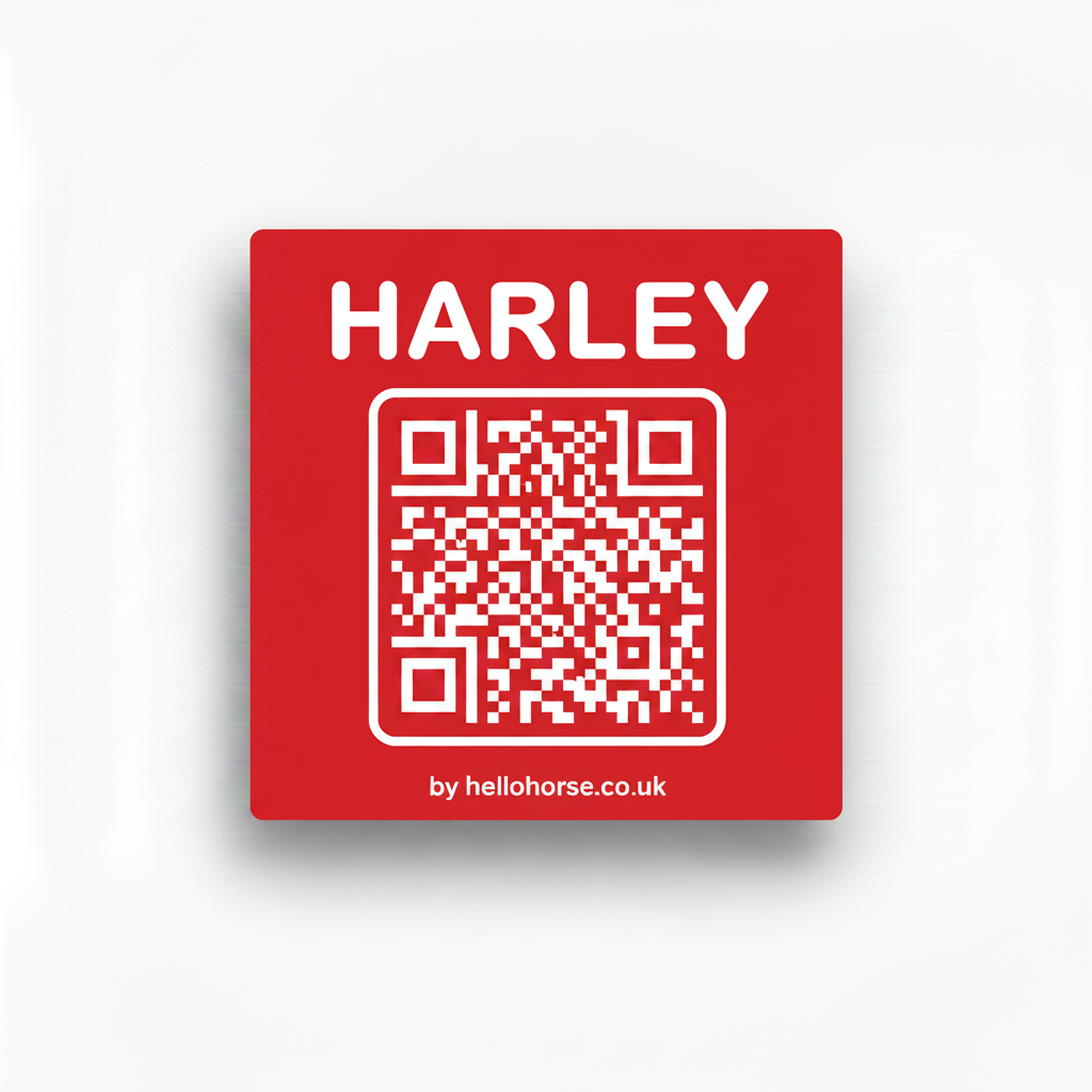 Harley blood red tag