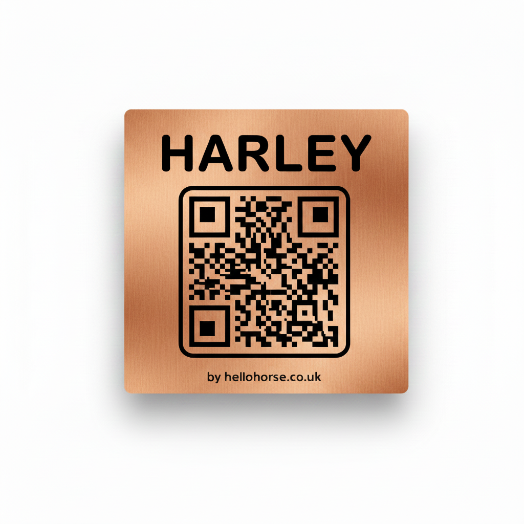 Harley copper black tag