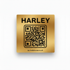 Harley gold black tag