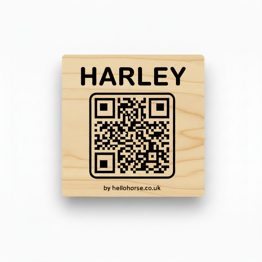Harley light maple black tag