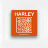 Harley orange square tag