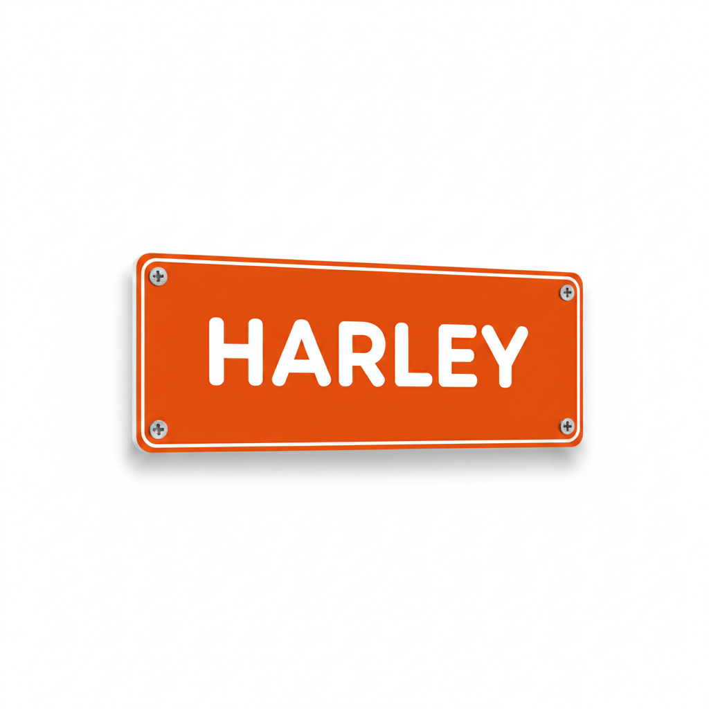 HARLEY orange white