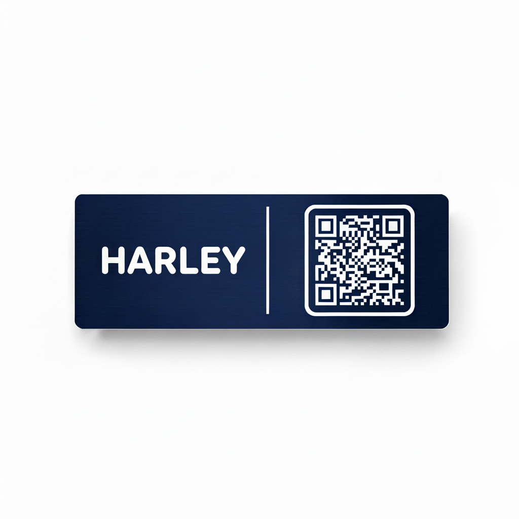Harley Plate No Shadow Flat White
