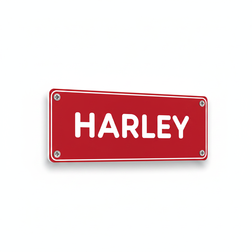 HARLEY red white