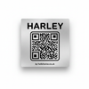 Harley silver black tag