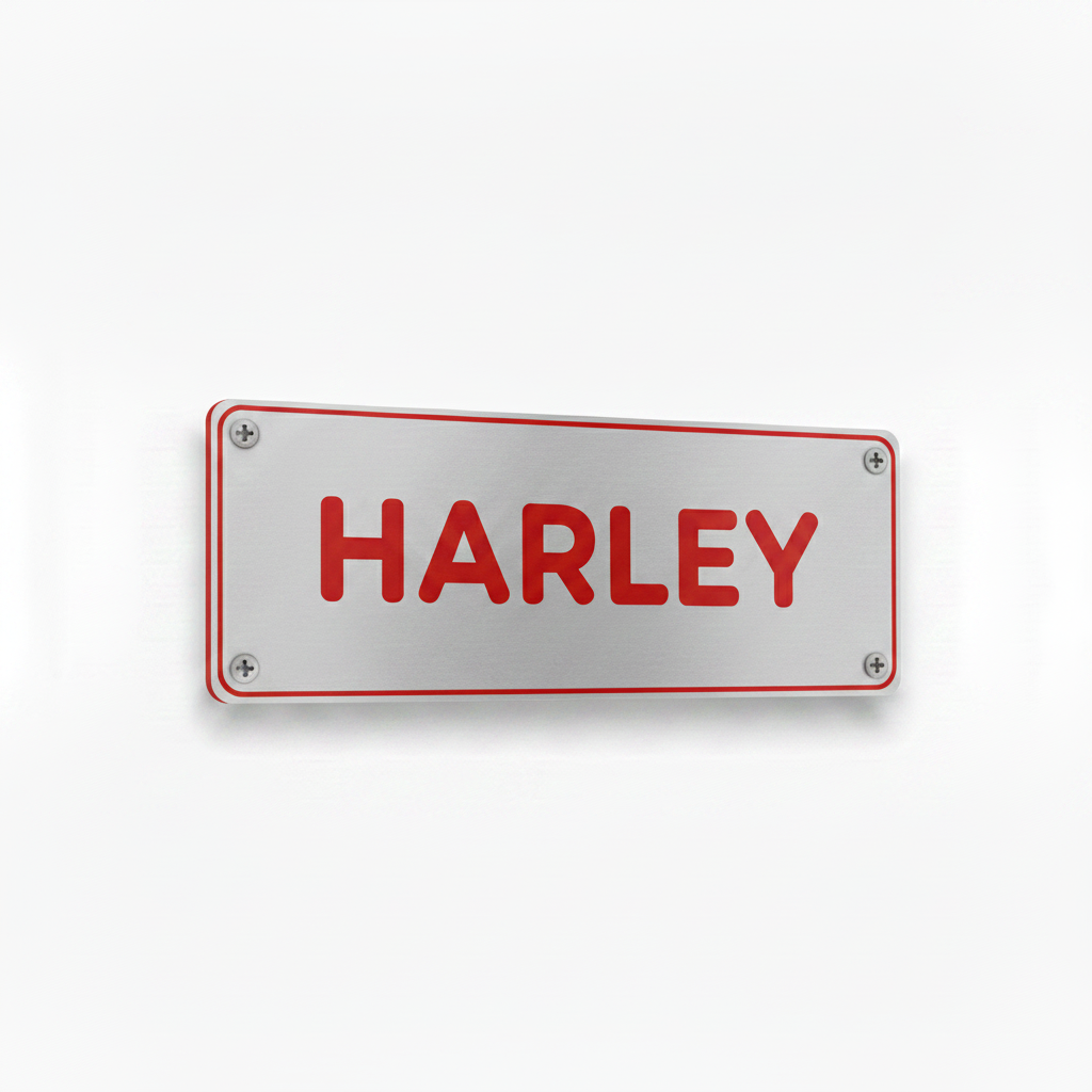 HARLEY silver red