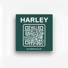 Harley teal green tag