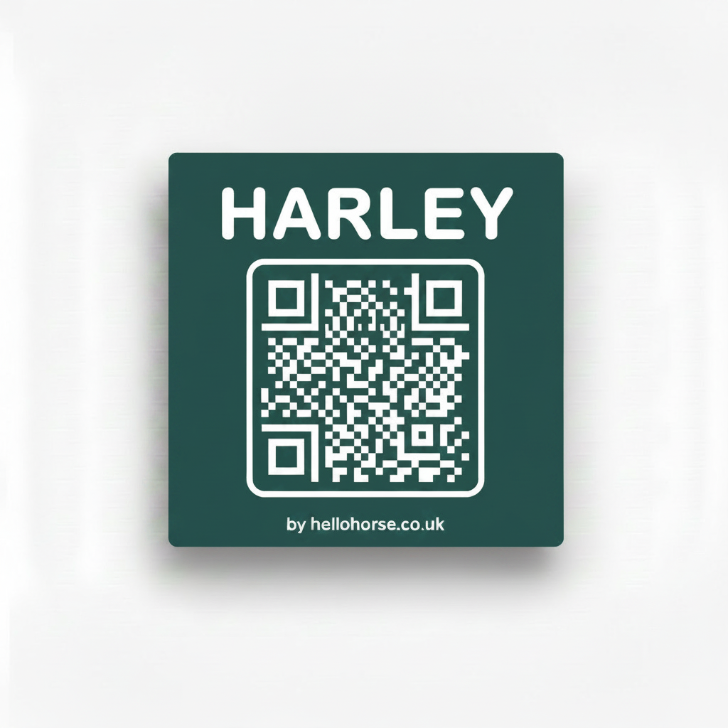 Harley teal green tag
