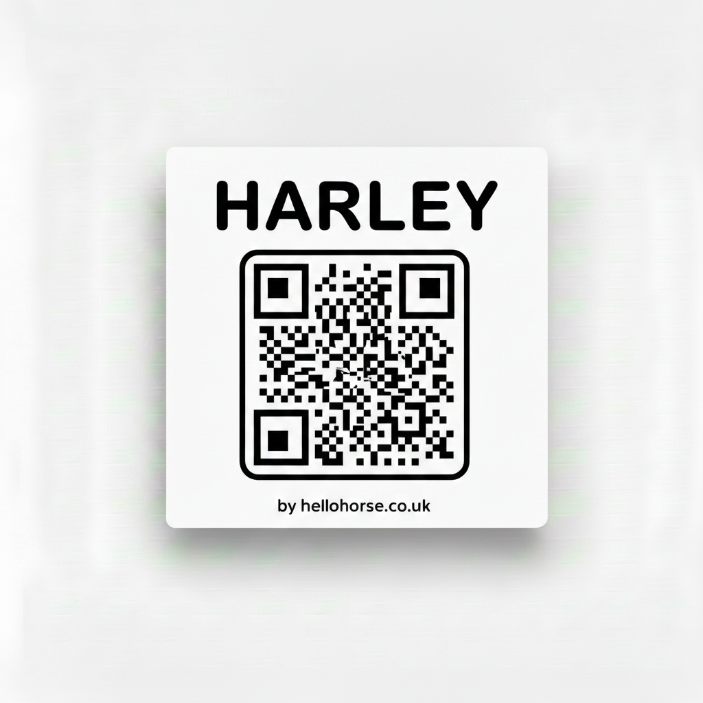 Harley white black tag