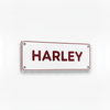 HARLEY white crimson red