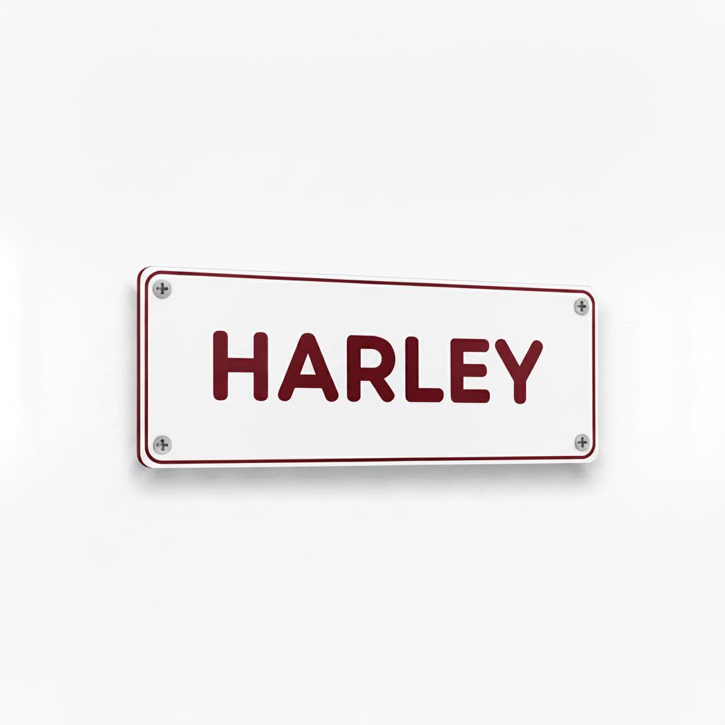 HARLEY white crimson red