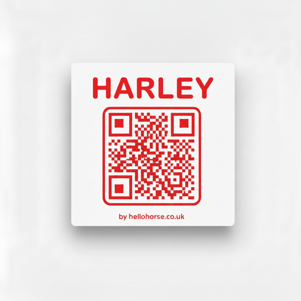 Harley white red tag