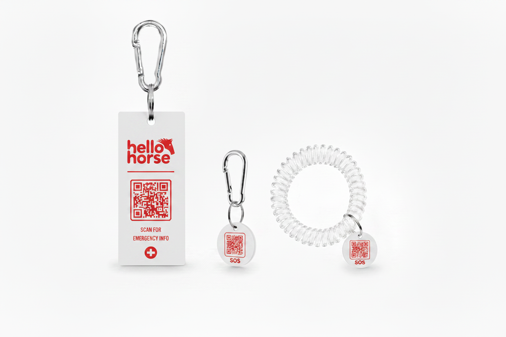 Hello Horse Emergency Set - White with Red