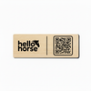 Hello Horse Maple Plate - More Grain