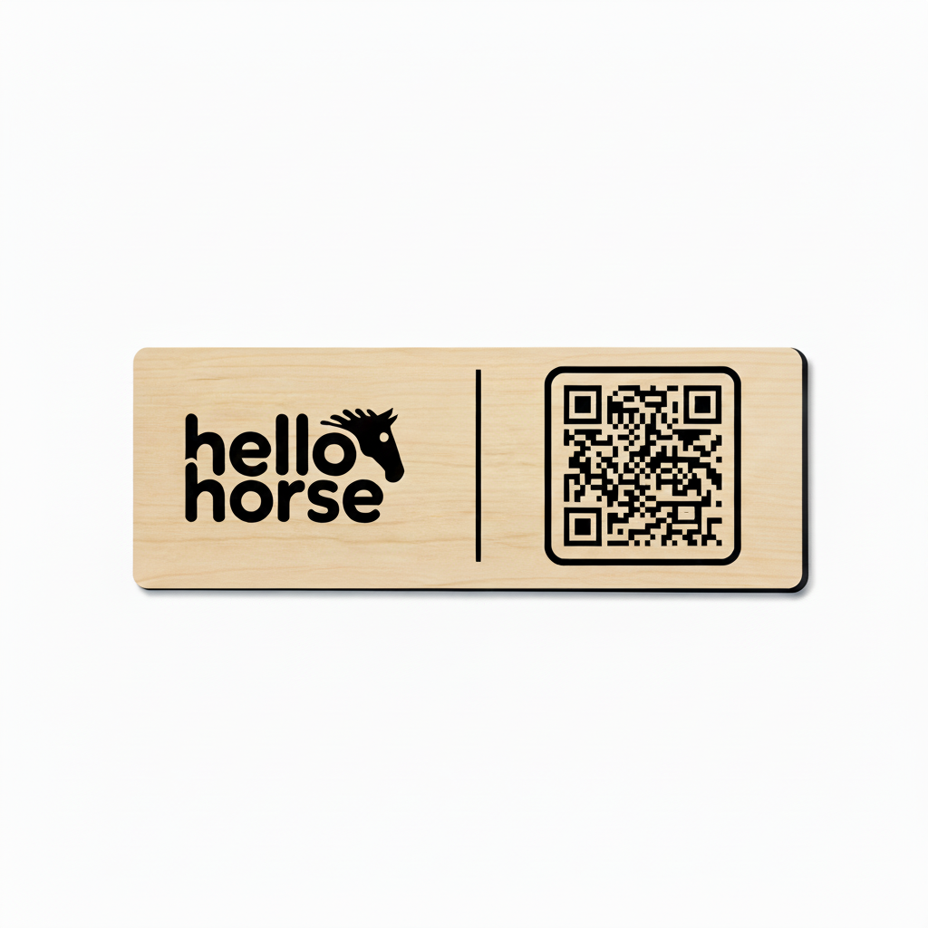 Hello Horse Maple Plate - More Grain