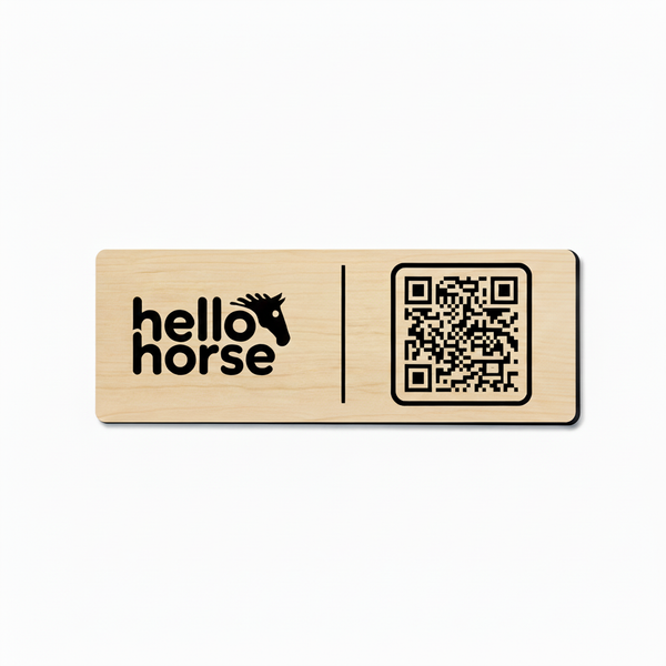 Hello Horse Maple Plate - More Grain