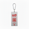 Hello Horse SOS Tag — Silver with Red