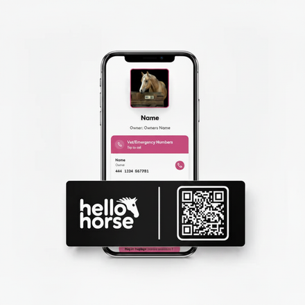 Hello Horse square pure white