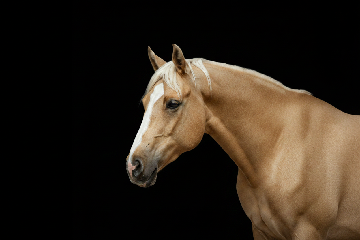 Landscape horse centred