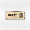 Maple wood Harley stable plate