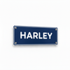 Navy Harley Stable Name Plate