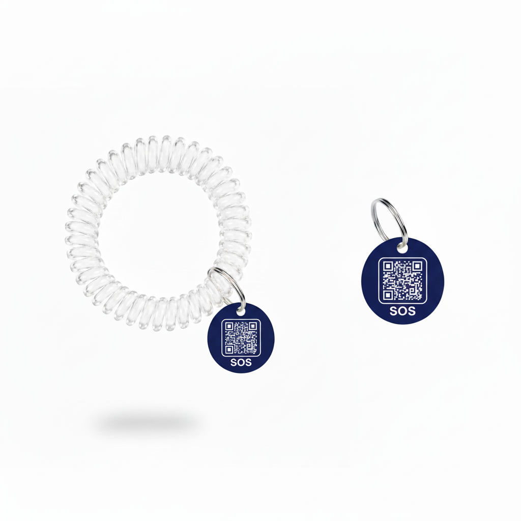 Navy SOS Tag + Wristband