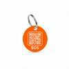 Orange SOS bridle tag