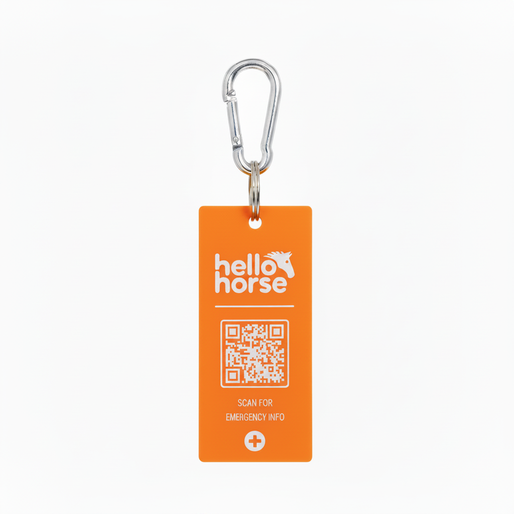 Orange SOS Tag — Square