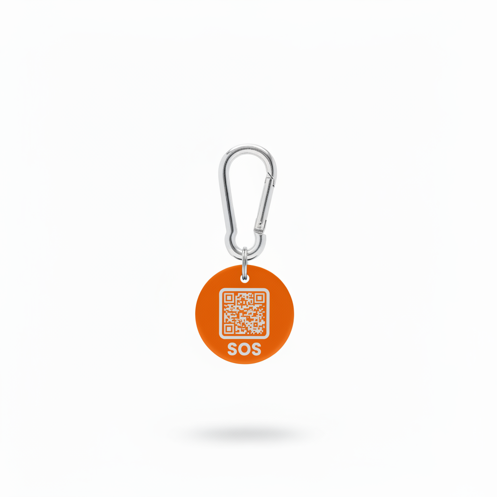 Orange SOS Tag