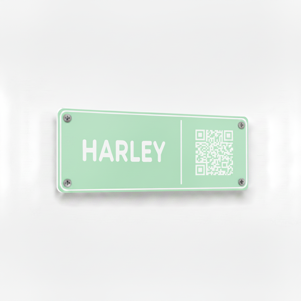 Peppermint Harley stable plate