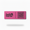 Pink Hello Horse Stable Plate