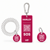 Pink Hello Horse tag set