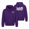 Purple front and back hoodies