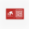 Red Equine First Aid Plate