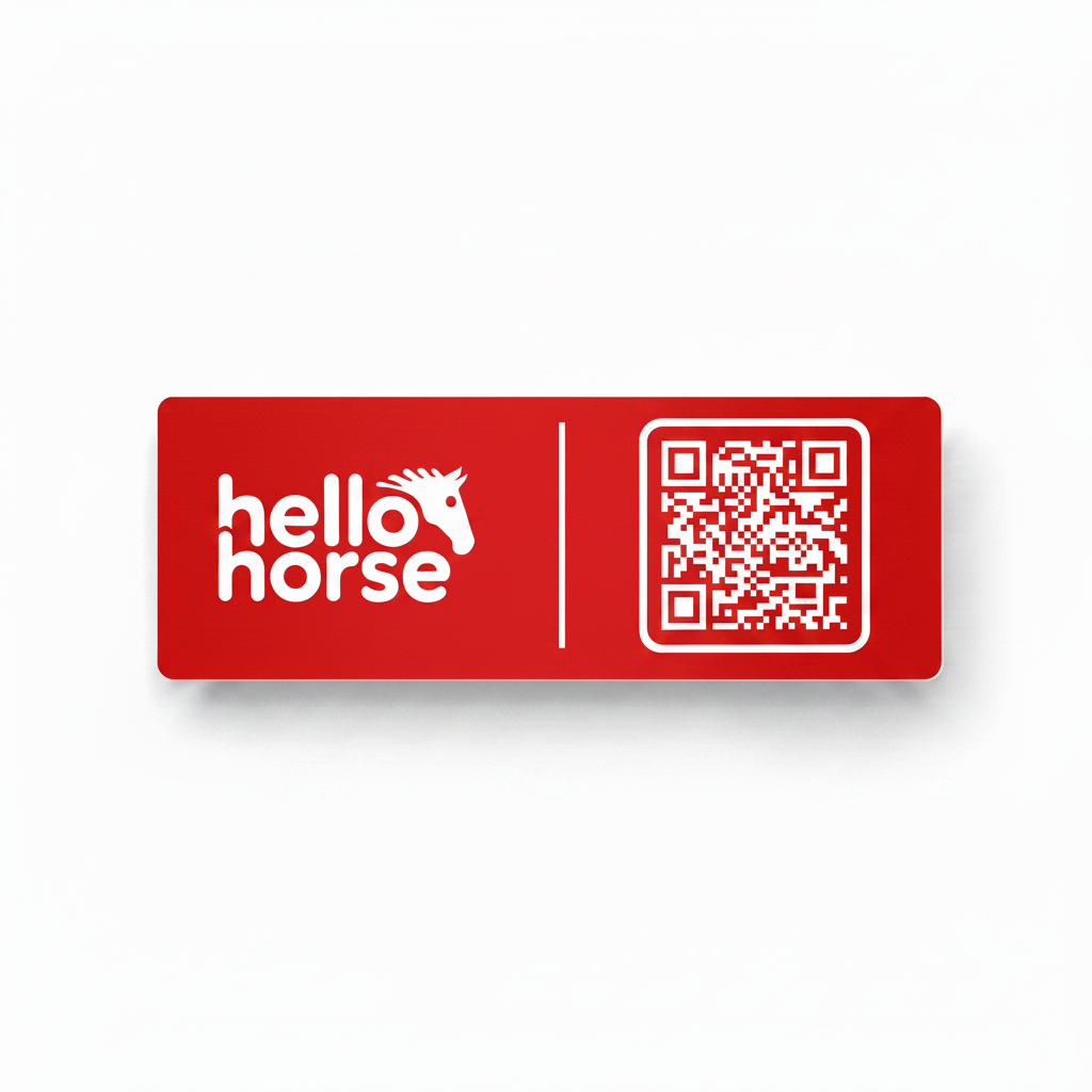Red Stable Plate – White Background
